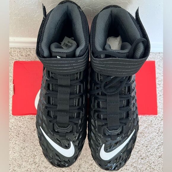 Nike Force Savage Pro 2 Mid Football Cleats Black - Picture 4 of 8